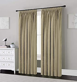 Sleepdown HERRINGBONE EYELET LINED 100% Polyester CURTAIN Red and Natural 