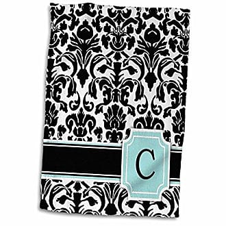 Classic Preppy Pink Chevron Letter C Monogram Beach Towel