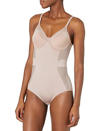 Maidenform Womens Firm Control Ultra Light Illusion Bodysuit, Evening Blush, 34B