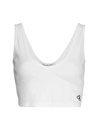 bright white Amazon Damen Kleidung Tops & T-Shirts Tops Spaghettitops Damen WOMEN TAMA cropped top Trägershirt/Cami Shirt M 