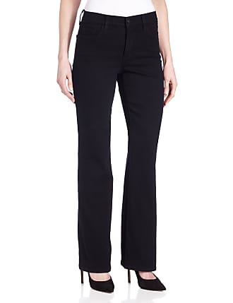 NWT NYDJ Not Your Daughters Jeans Wylie Cotton Linen Black White Trousers Petite