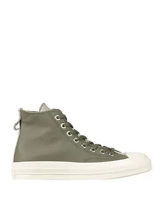 Leather converse on sales sale