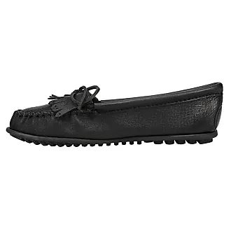 Minnetonka slippers black sale