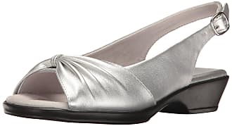 Easy Street Womens Fantasia Heeled Sandal, Silver, 6.5 2W US