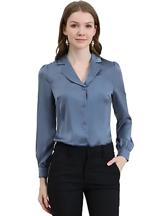 Camicie a maniche lunghe donna in Blu: fino al −47%