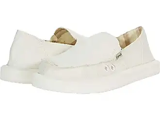 Womens Sanuk Donna Rainbow Slip-On Casual Shoe - White