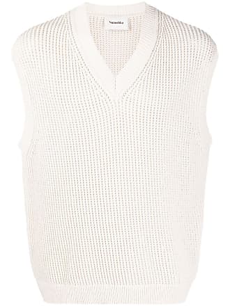 GHURFNP Winter Thickened Sleeveless Sweater Cashmere Vest Men Warm Casual Computer Knitted V-Neck Waistcoat 