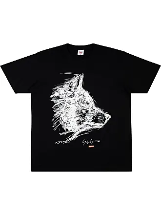 SUPREME x Yohji Yamamoto Scribble Wolf T-shirt - men - Cotton - S - Black