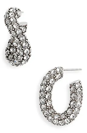 ISABEL MARANT Links sculpted-hoop earrings - Silver