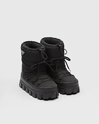 Quilted Nylon Snow Boots in White - Prada