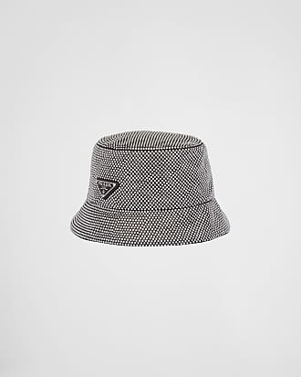 logo-embellished sequined bucket hat, Prada