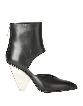 Balmain Roni Monogram Ankle Boots In Beige