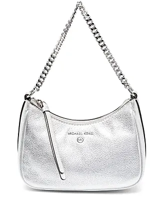 Michael Kors Manhattan Medium Silver Leather Top Handle School Satchel  Handbag - Walmart.com