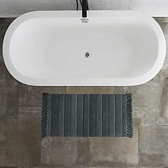 Mohawk Ensuite Cotton Border Taupe Bath Rug 20x60