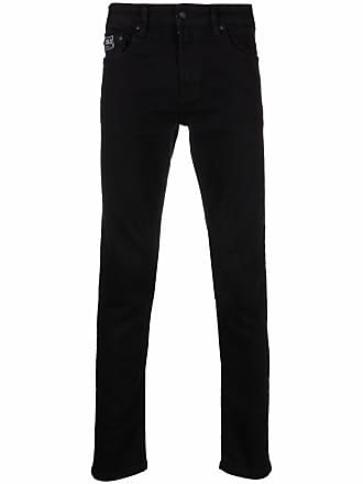 Versace Jeans Couture embroidered-logo skinny jeans - men - Spandex/Elastane/Cotton - 32 - Black