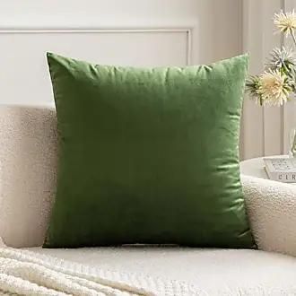 MIULEE Pack of 2 Couch Throw Pillow Covers 18x18 Inch Soft Sage Green  Chenille Pillow Covers for Sofa Living Room Solid Dyed Pillow Cases