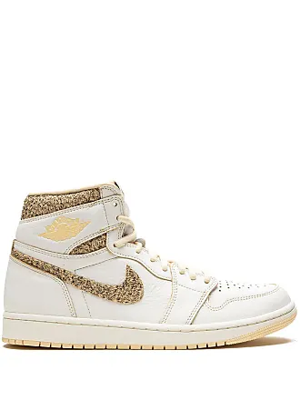 Air jordan best sale white high tops