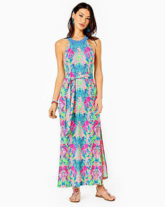 Lilly Pulitzer Womens Monterrey Maxi Dress Size Medium, Reeflections Engineered Knit Dress - Lilly Pulitzer