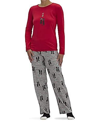 Details about   $58 Women's HUE pajamas hydrangea plaid  small  p201D 