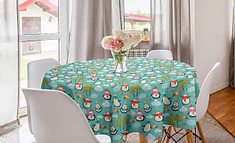 MNSRUU Round Tablecloth Christmas Tree Table Cover Round 60 Waterproof Table Protector for Outdoor Wedding Party Dining Room Table