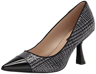 Nine West Womens Hippap2 Pump, Black Sequin, 7.5