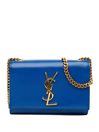 Saint Laurent Small Ysl Shoulder Bag - Light Blue