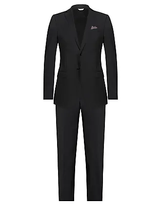 Tagliatore satin-lapels double-breasted suit - Black