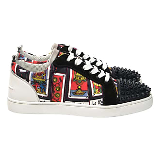 Christian LOUBOUTIN. Ein Paar Herren-Sneakers aus Samt, …