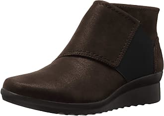 Clarks Womens Caddell Rush Boot, Brown, 9.5 N US