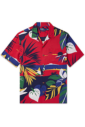 NQyIOS Men's Hawaiian Floral Shirts Casual Printed Summer Regular