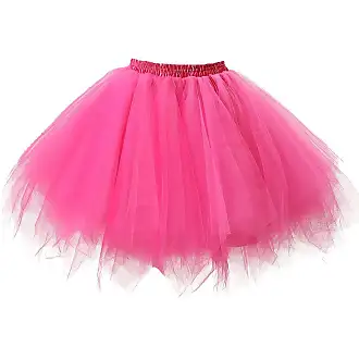  Honeystore Women's Puffy Tulle Skirt Chiffon Petticoat