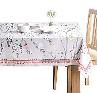 Maison d' Hermine Table Cover 60x90 100% Cotton Decorative Washable  Rectangle Tabletop Tablecloths for Gifts, Kitchen, Party, Wedding,  Restaurant 