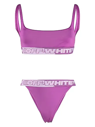 Off-White Kids logo-print bikini - Pink