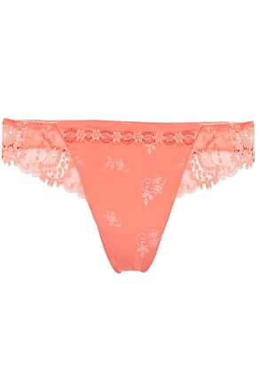 Simone Perele Promesse Stretch-lace Womens Clothing Lingerie Knickers and underwear Point Desprit And Jersey Low-rise Briefs in Pink 