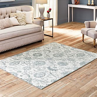5 x 7 Maples Rugs Reggie Floral Area Rugs for Living Room & Bedroom Made in USA Beige