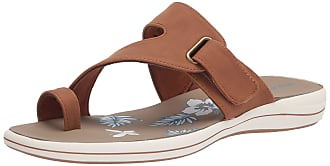 Easy Street Womens Sport Slide Sandal, Tan, 6.5 X-Wide