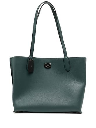 Coach Polished Pebble Leather Lana Shoulder Bag 23,  Green Multi:  Handbags