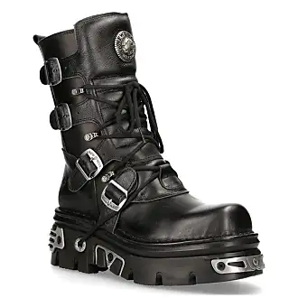 New Rock M.7993-S3 Boots Mens Leather Boots Vintage Black Dallas Leather  (UK 9 / EU 43) from £192.00 - on Stylight