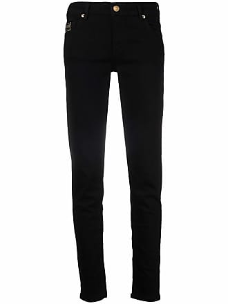 Versace Jeans Couture V-Emblem slim-fit jeans - women - Cotton/Spandex/Elastane - 25 - Black