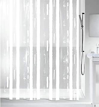 Weiß Wandfixierung für Duschvorhang 2 Stück Spirella Duschvorhangklammer 