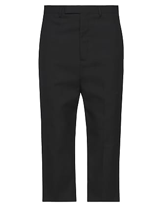 Rick Owens Wolle Cropped-Hose in Schwarz Damen Bekleidung Hosen und Chinos Capri Hosen und cropped Hosen 