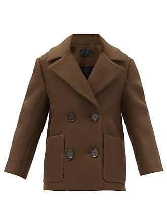 brown pea coat womens