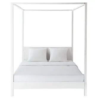 Panca letto 140x190 cm scandinavo bianco in pino Sixties