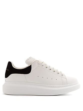 White Alexander McQueen Women's Leather Sneakers - Black Friday 