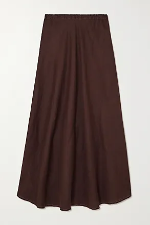 Faithfull The Brand, + Net Sustain Benito Smocked Tiered Linen Midi Dress, Brown, x small,small,medium,large,x large,xx large