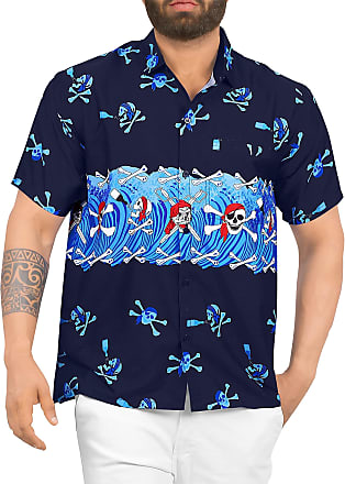 Hawaiian REYN SPOONER Men's Aloha Shirt Poly Cotton [Spooner Spooktacular]