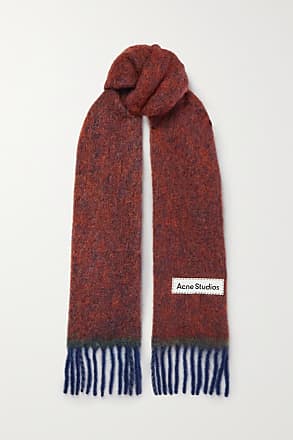 Acne Studios - Monogram jacquard scarf - Blue/lilac