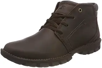 Caterpillar Bota de trabalho masculina Outbase macia, Couro marrom