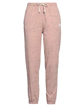 Nike Women's Sweatpants Cotton/Polyester Blend Sportswear Gym Vintage  Capris Pink (Medium)