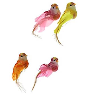 12pieces Künstliche Vogel Feder Dekovogel Kunstvogel Figur Dekoration